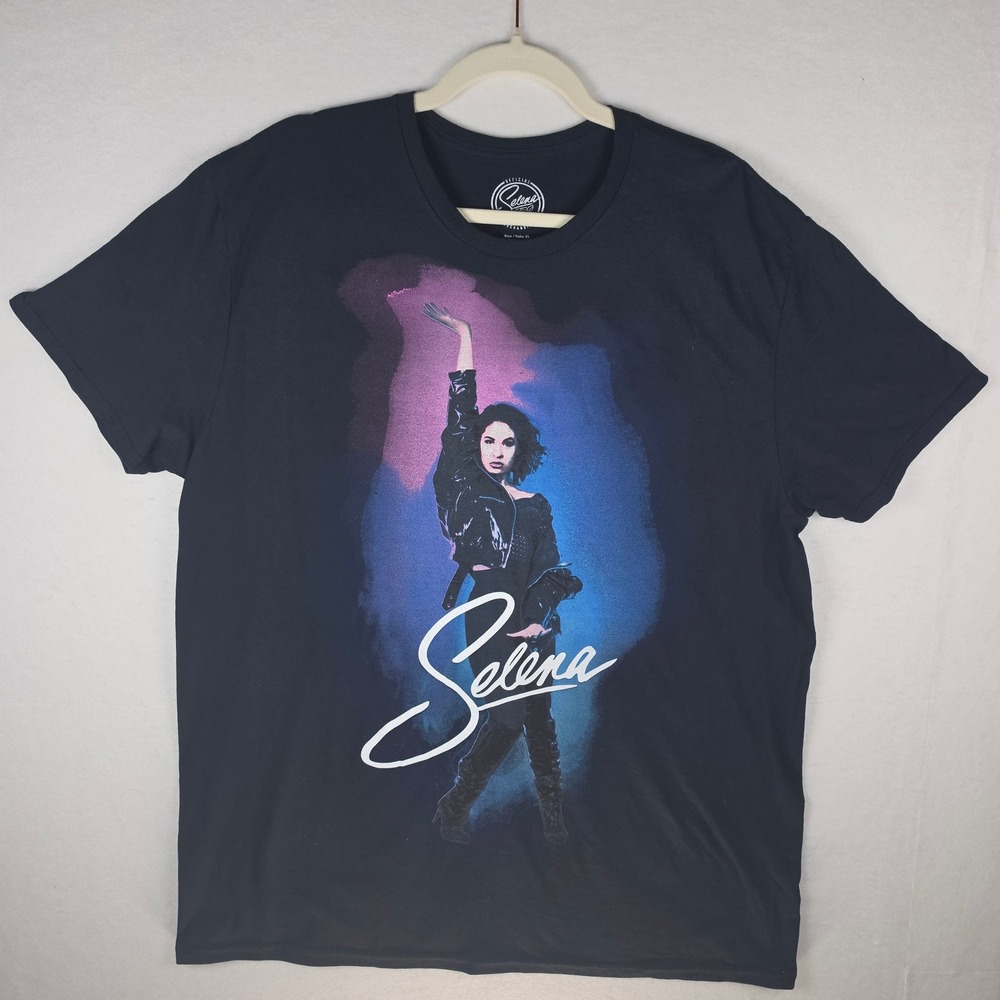 Selena Official Merchandise Portrait Graphic T-Shirt Black XL 2018